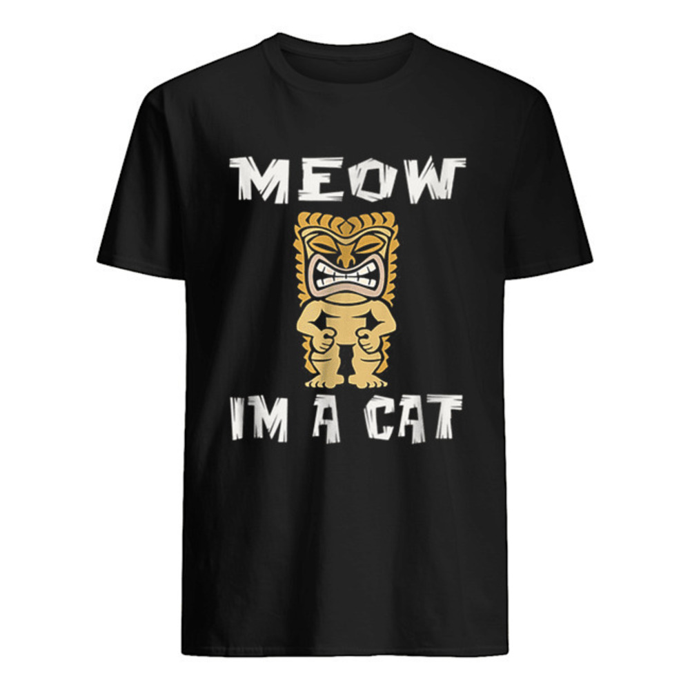 Hawaiian Tiki Luau Party Cat Lover Halloween Shirt